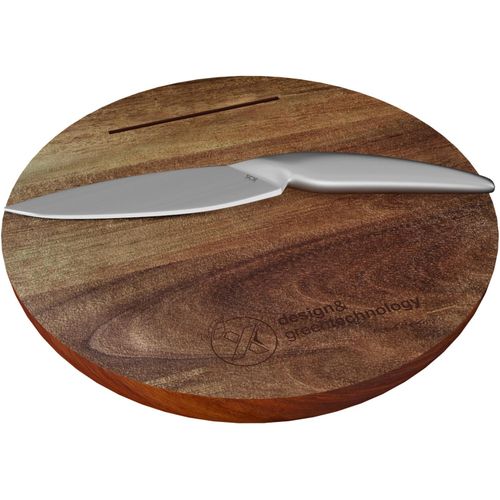 SCX.design K03 Holzschneidebrett und Messerset (Art.-Nr. CA818810) - Exklusives Schneidebrett aus Akazienholz...