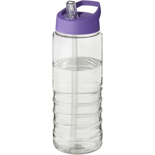 H2O Active® Treble 750 ml Sportflasche mit Ausgussdeckel (Art.-Nr. CA820559) - Einwandige Sportflasche mit geripptem...