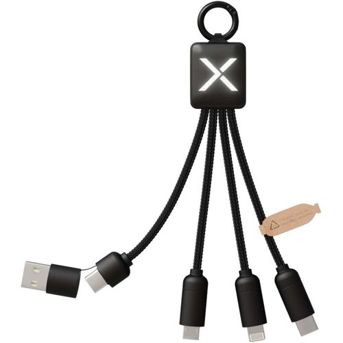 SCX.design C13 15W 5-in-1 Ladekabel (Art.-Nr. CA824091) - 5-in-1 Ladekabel mit 3 Anschlüsse...