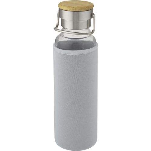 Thor 660 ml Glasflasche mit Neoprenhülle (Art.-Nr. CA824143) - Einwandige Flasche aus Borosilikatglas...