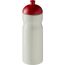 H2O Active® Eco Base 650 ml Sportflasche mit Stülpdeckel (elfenbeinweiß, rot) (Art.-Nr. CA824903)