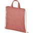 Pheebs 210 g/m² recycelter Turnbeutel 6L (heather rot) (Art.-Nr. CA827497)