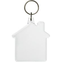 Combo Schlüsselanhänger in Hausform (transparent klar) (Art.-Nr. CA827905)