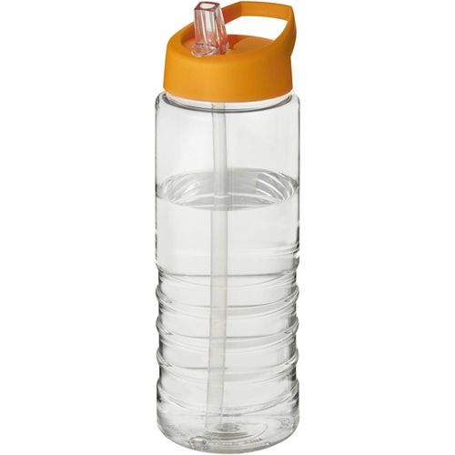 H2O Active® Treble 750 ml Sportflasche mit Ausgussdeckel (Art.-Nr. CA828398) - Einwandige Sportflasche mit geripptem...
