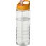 H2O Active® Treble 750 ml Sportflasche mit Ausgussdeckel (transparent, orange) (Art.-Nr. CA828398)