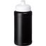 Baseline Recycelte Sportflasche, 500 ml (schwarz, weiss) (Art.-Nr. CA831509)