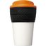 Brite-Americano® 350 ml Isolierbecher mit Schutzring Reifen-Design (orange) (Art.-Nr. CA833270)