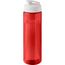 H2O Active® Eco Vibe 850 ml Sportflasche mit Klappdeckel (rot, weiss) (Art.-Nr. CA834484)
