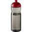H2O Active® Eco Base 650 ml Sportflasche mit Stülpdeckel (kohle, rot) (Art.-Nr. CA840649)