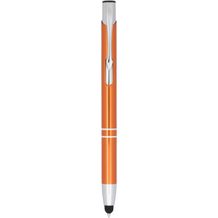 Moneta Kugelschreiber mit Metall Touchpen (orange) (Art.-Nr. CA843308)