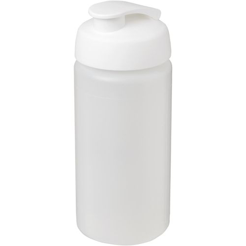 Baseline® Plus grip 500 ml Sportflasche mit Klappdeckel (Art.-Nr. CA849078) - Einwandige Sportflasche mit integriertem...
