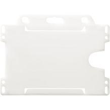 Vega Kartenhalter aus recyceltem Kunststoff (klar mattiert) (Art.-Nr. CA850346)