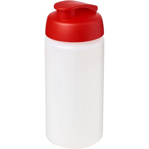 Baseline® Plus grip 500 ml Sportflasche mit Klappdeckel (Art.-Nr. CA859668) - Einwandige Sportflasche mit integriertem...