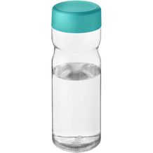 H2O Active® Base Tritan 650-ml-Sportflasche mit Drehdeckel (transparent klar, aquablau) (Art.-Nr. CA865668)