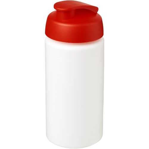 Baseline® Plus grip 500 ml Sportflasche mit Klappdeckel (Art.-Nr. CA866572) - Einwandige Sportflasche mit integriertem...