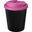 Americano® Espresso Eco 250 ml recycelter Isolierbecher mit auslaufsicherem Deckel (schwarz, magenta) (Art.-Nr. CA873572)