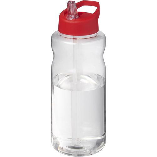 H2O Active® Big Base 1L Sportflasche mit Ausgussdeckel (Art.-Nr. CA875719) - Einwandige Sportflasche mit ergonomische...