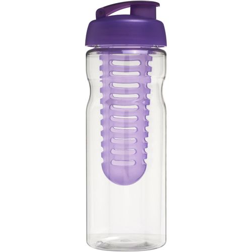 H2O Active® Base 650 ml Sportflasche mit Klappdeckel und Infusor (Art.-Nr. CA881211) - Einwandige Sportflasche mit ergonomische...
