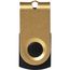 Mini USB-Stick (gold, schwarz) (Art.-Nr. CA884314)