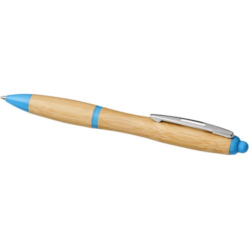 Nash Kugelschreiber aus Bambus (Art.-Nr. CA886243) - Kugelschreiber mit Klickmechanismus,...