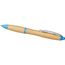 Nash Kugelschreiber aus Bambus (natur, hellblau) (Art.-Nr. CA886243)