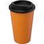 Americano® recycelter isolierter 350 ml Becher (orange, schwarz) (Art.-Nr. CA888444)