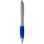 Nash Kugelschreiber silbern mit farbigem Griff (silber, royalblau) (Art.-Nr. CA889114)
