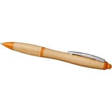 Nash Kugelschreiber aus Bambus (natur, orange) (Art.-Nr. CA889403)