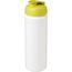 Baseline® Plus grip 750 ml Sportflasche mit Klappdeckel (weiss, limone) (Art.-Nr. CA897214)