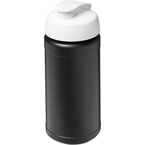 Baseline 500 ml recycelte Sportflasche mit Klappdeckel (Art.-Nr. CA898270) - Diese einwandige Sportflasche verwandelt...