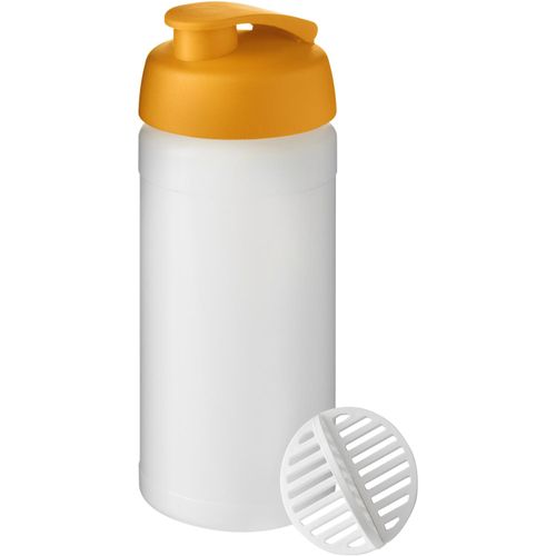 Baseline Plus 500 ml Shakerflasche (Art.-Nr. CA902789) - Einwandige Sportflasche mit Shaker-Ball...
