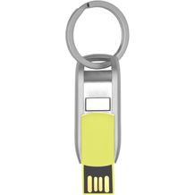 Flip USB Stick (limone, silber) (Art.-Nr. CA911381)