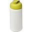 Baseline® Plus 500 ml Sportflasche mit Klappdeckel (weiss, limone) (Art.-Nr. CA913322)