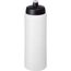 Baseline® Plus grip 750 ml Sportflasche mit Sportdeckel (transparent, schwarz) (Art.-Nr. CA914540)