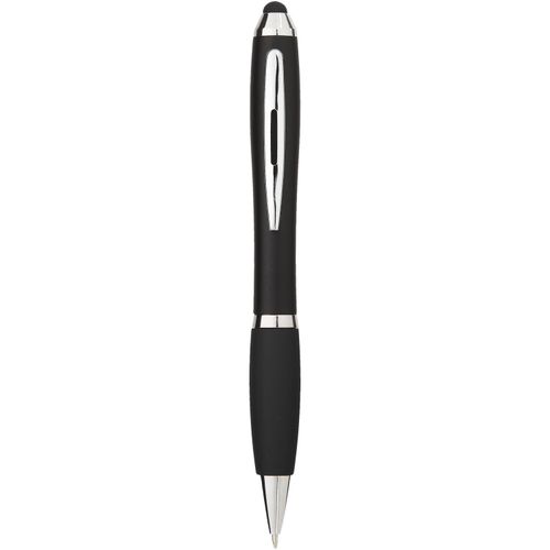 Nash Stylus Kugelschreiber farbig mit schwarzem Griff (Art.-Nr. CA919605) - Stylus Kugelschreiber mit Drehmechanismu...