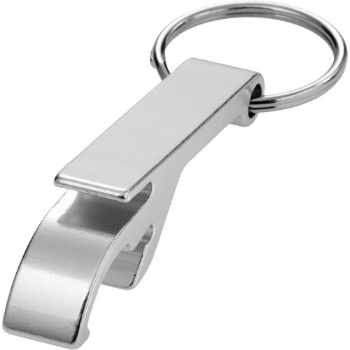Tao Schlüsselanhänger mit Flaschen- und Dosenöffner aus recyceltem RCS Aluminium (Art.-Nr. CA920569) - Der starke und leichte Tao-Flaschen-...