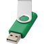 Rotate USB-Stick (grün, silber) (Art.-Nr. CA921513)
