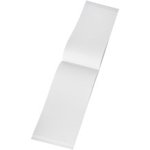 Desk-Mate 1/3 A4 Notizblock mit Wickelumschlag [25 Seiten] (weiß) (Art.-Nr. CA929905)