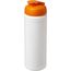 Baseline® Plus 750 ml Flasche mit Klappdeckel (weiss, orange) (Art.-Nr. CA930910)