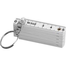 Harvey Schlüsselanhänger mit einklappbarem 50 cm Zollstock (weiss) (Art.-Nr. CA932573)