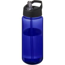 H2O Active® Octave Tritan 600 ml Sportflasche mit Ausgussdeckel (blau, schwarz) (Art.-Nr. CA933810)