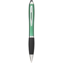 Nash Stylus Kugelschreiber farbig mit schwarzem Griff (grün, schwarz) (Art.-Nr. CA939716)