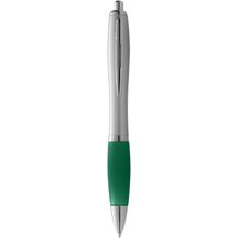 Nash Kugelschreiber silbern mit farbigem Griff (grün, silber) (Art.-Nr. CA940540)