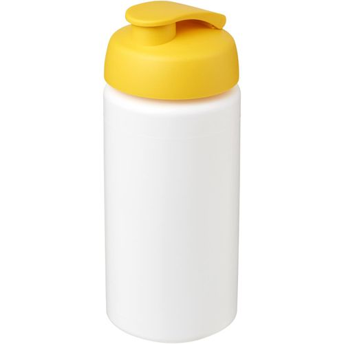Baseline® Plus grip 500 ml Sportflasche mit Klappdeckel (Art.-Nr. CA940987) - Einwandige Sportflasche mit integriertem...