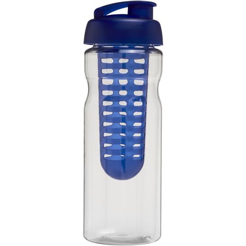 H2O Active® Base 650 ml Sportflasche mit Klappdeckel und Infusor (Art.-Nr. CA945260) - Einwandige Sportflasche mit ergonomische...