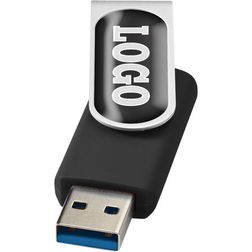 Rotate USB-Stick 3.0 mit Doming (Art.-Nr. CA945704) - Der Rotate USB-Stick 3.0 ist ein vielsei...