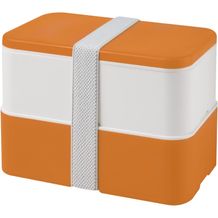 MIYO Doppel-Lunchbox (orange, weiss) (Art.-Nr. CA951025)