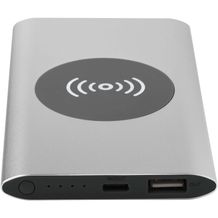 Juice 4000 mAh Typ-C kabellose Powerbank aus recyceltem Aluminium (silber) (Art.-Nr. CA951026)