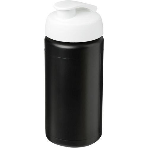 Baseline® Plus grip 500 ml Sportflasche mit Klappdeckel (Art.-Nr. CA954826) - Einwandige Sportflasche mit integriertem...