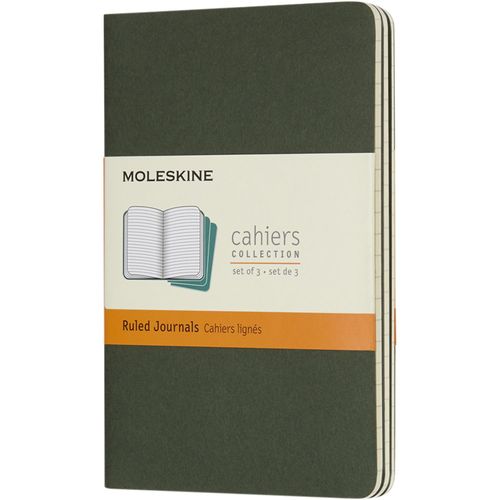 Moleskine Cahier Journal Taschenformat  liniert (Art.-Nr. CA955217) - Mit Cover aus Karton und abgerundeten...